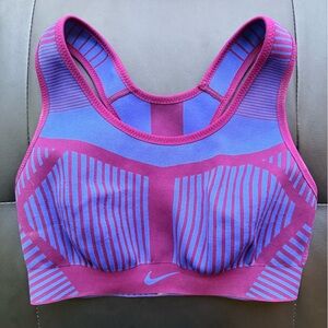 Nike Activewear Sports Bra - Purple and Blue